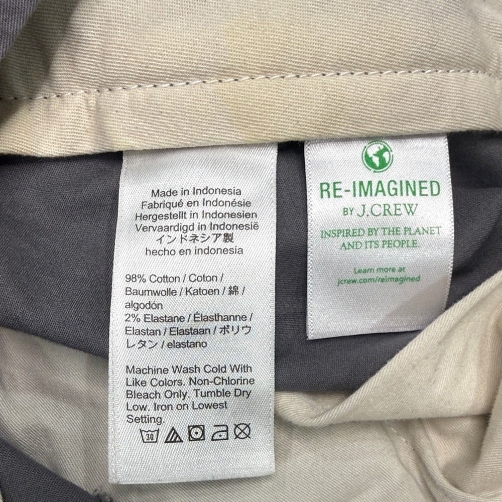 J. Crew Charcoal High-Rise Cotton Bermuda Shorts - Picture 6 of 6